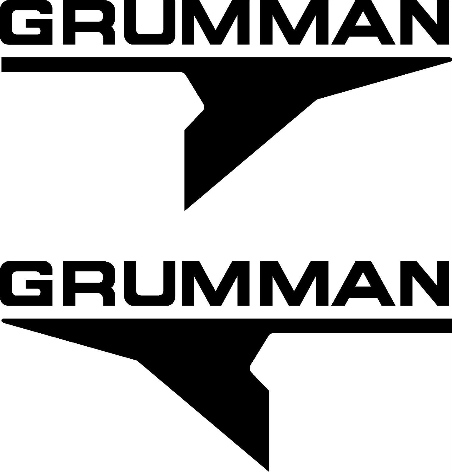 2 GRUMMAN Decal Asst. Sizes FREE SHIPPING