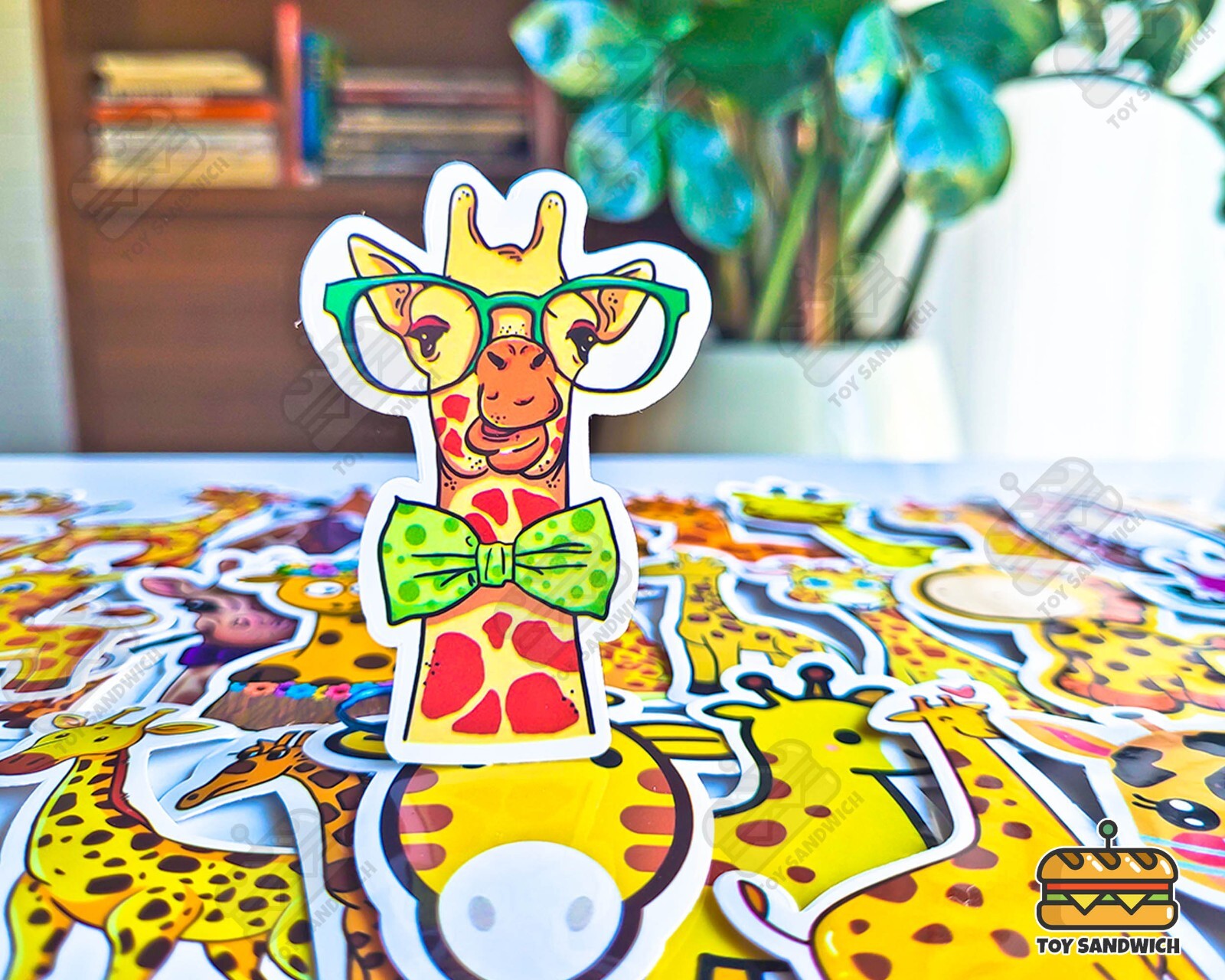 50 pcs "Giraffe" Sticker Pack Giraffe Nursery Giraffe Print Africa Safari Zoo