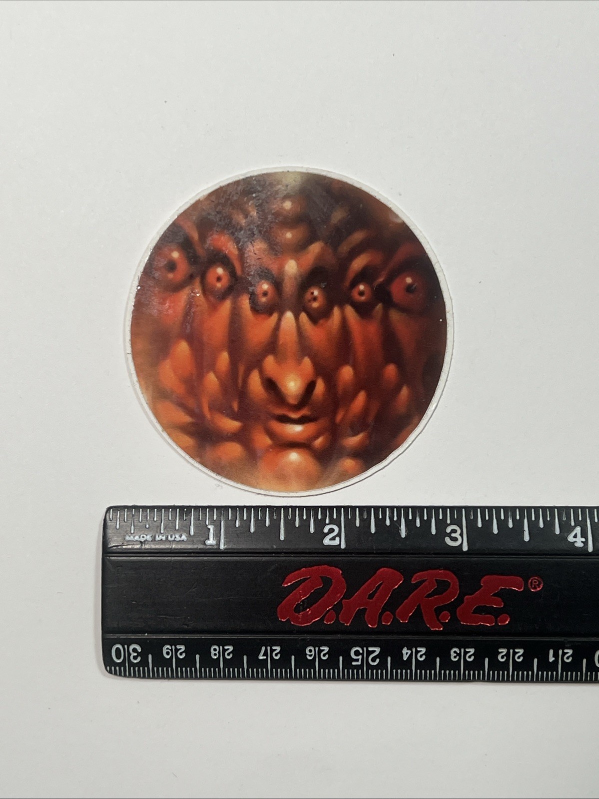Rare VYAL ONE LOD K2S 3” Red Graffiti Art Faces Vinyl Sticker Los Angeles