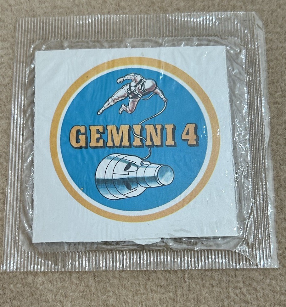 1960’s Gemini 4 Sticker Vintage Kelloggs Cereal Premium Prize NASA Astronaut