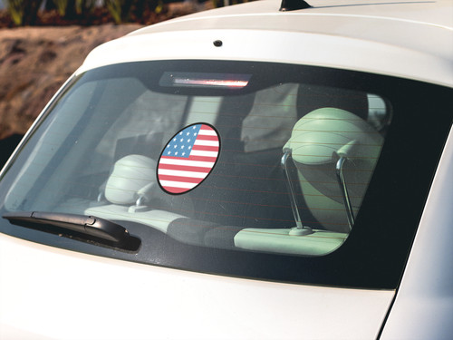 United States Flag Circle Sticker Decal
