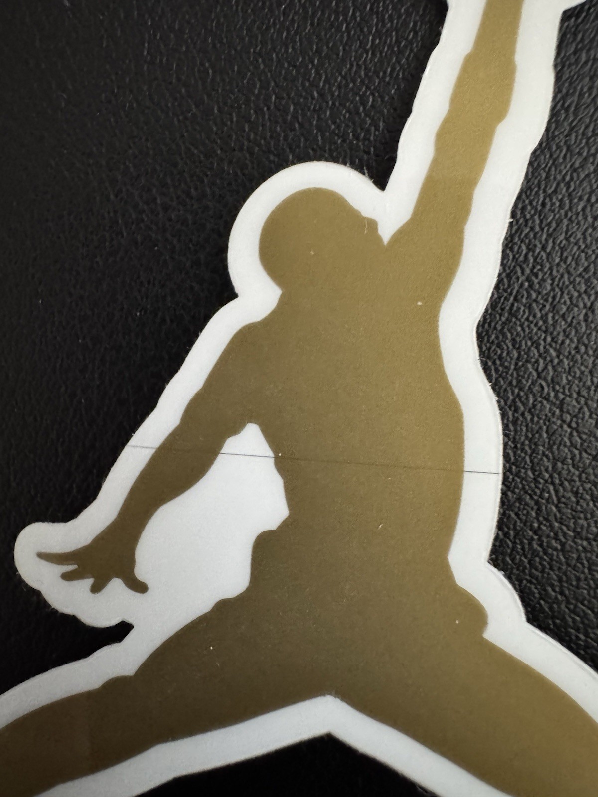 Authentic Air Jordan Jumpman Sticker (Approx 3.5" x 3.5") Nike Gold Flight Logo