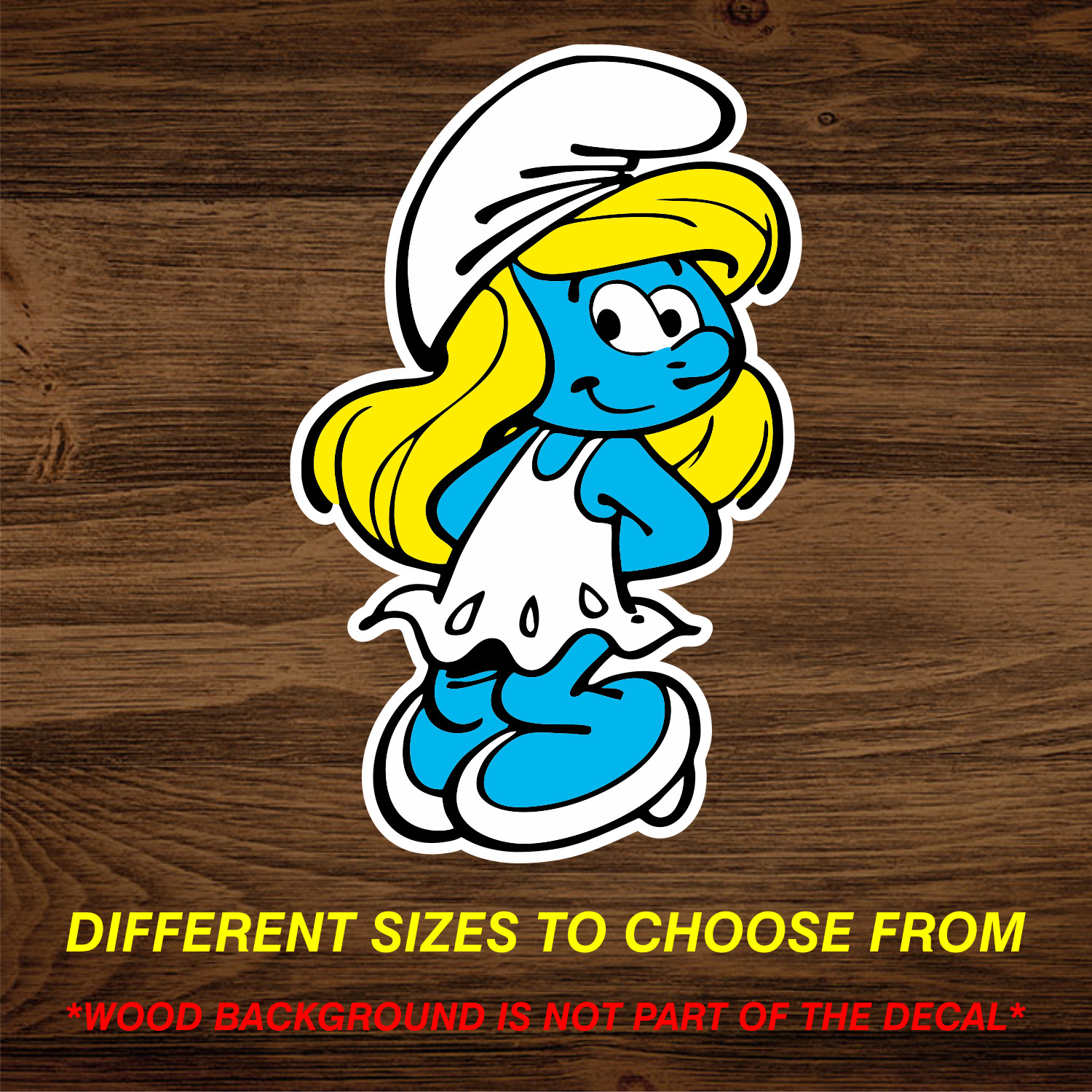 Smurfette The Smurfs Vinyl Decal Sticker Free Shipping