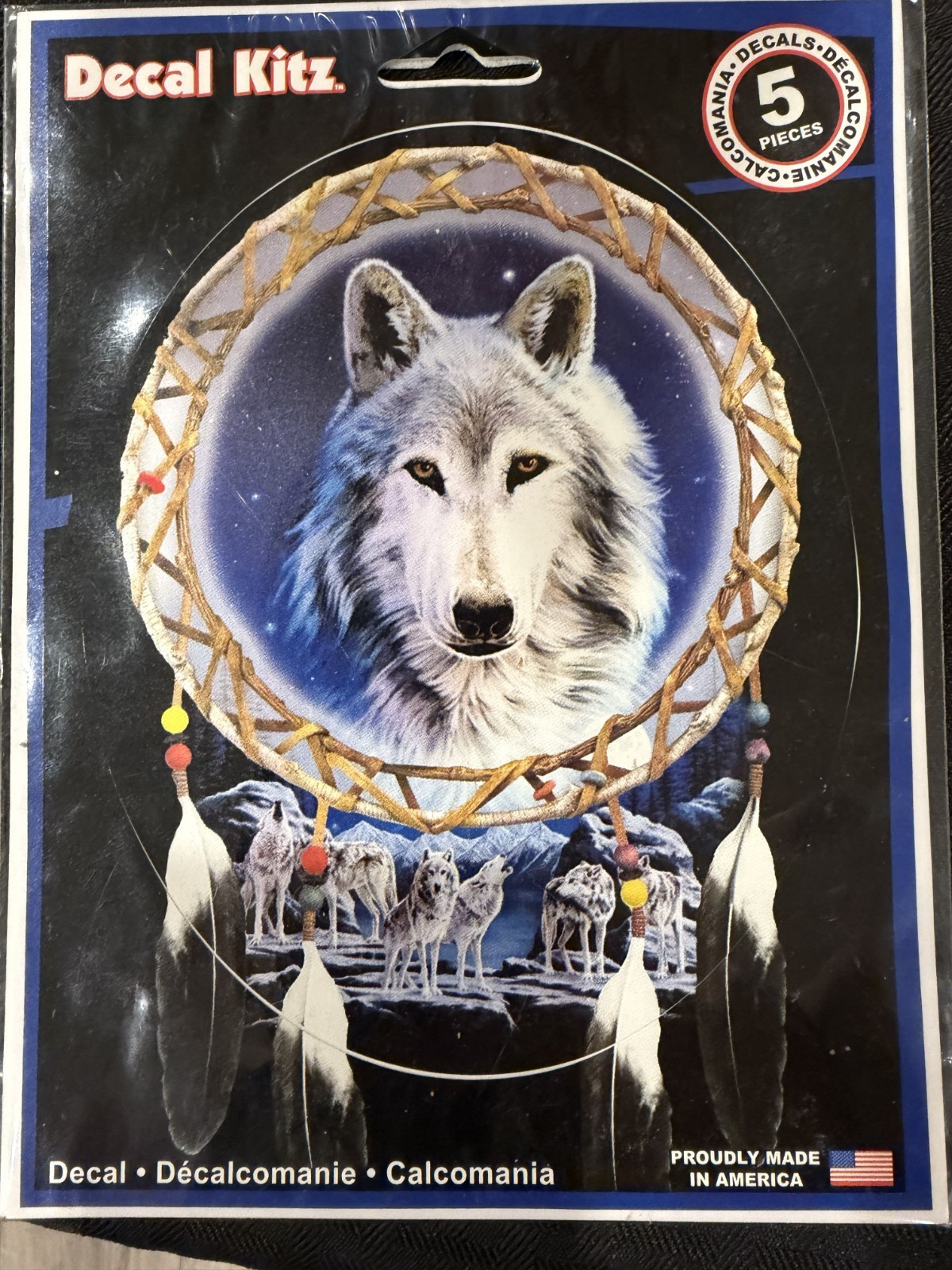 Wolf Dreamcatcher Decal Kitz 5 Piece Sticker Set Chroma Graphics New Sealed