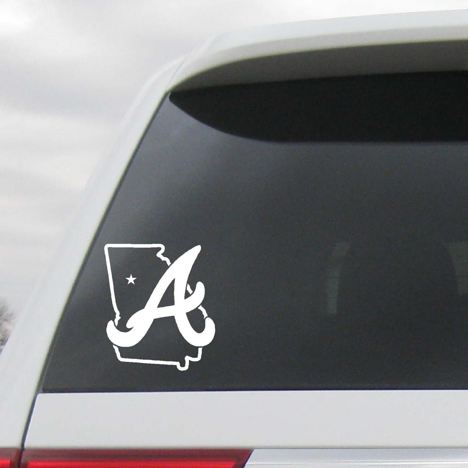 DECAL FOR ATLANTA BRAVES GEORGIA STATE VINYL STICKER VEHICLE GRAPHIC