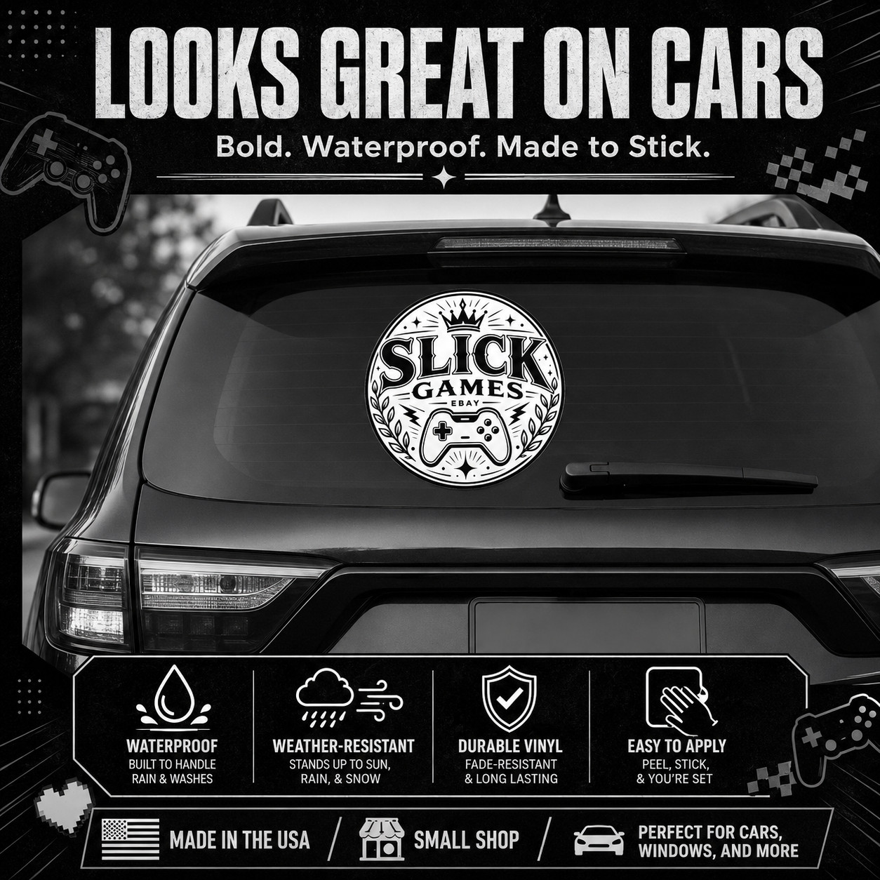 Hulk Title Logo #1 Sticker Waterproof Vinyl Decal Die-Cut Garage Car