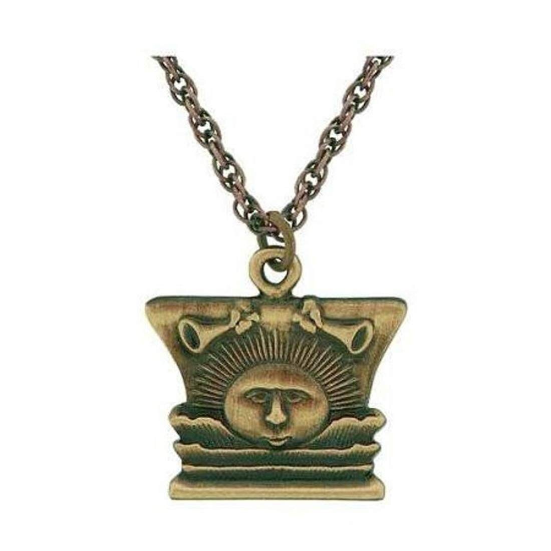 J12 Necklace Nauvoo Temple Sunstone Antique Gold One Moment In Time LDS CTR