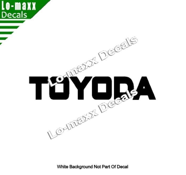 TOYODA Premium Custom Graphics Die-Cut Vinyl Decal for High-Octane Style