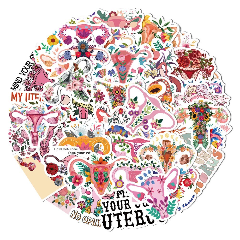 50pcs Feminist Stickers, Pro Roe Abottion Women Right Pro Choice, 195
