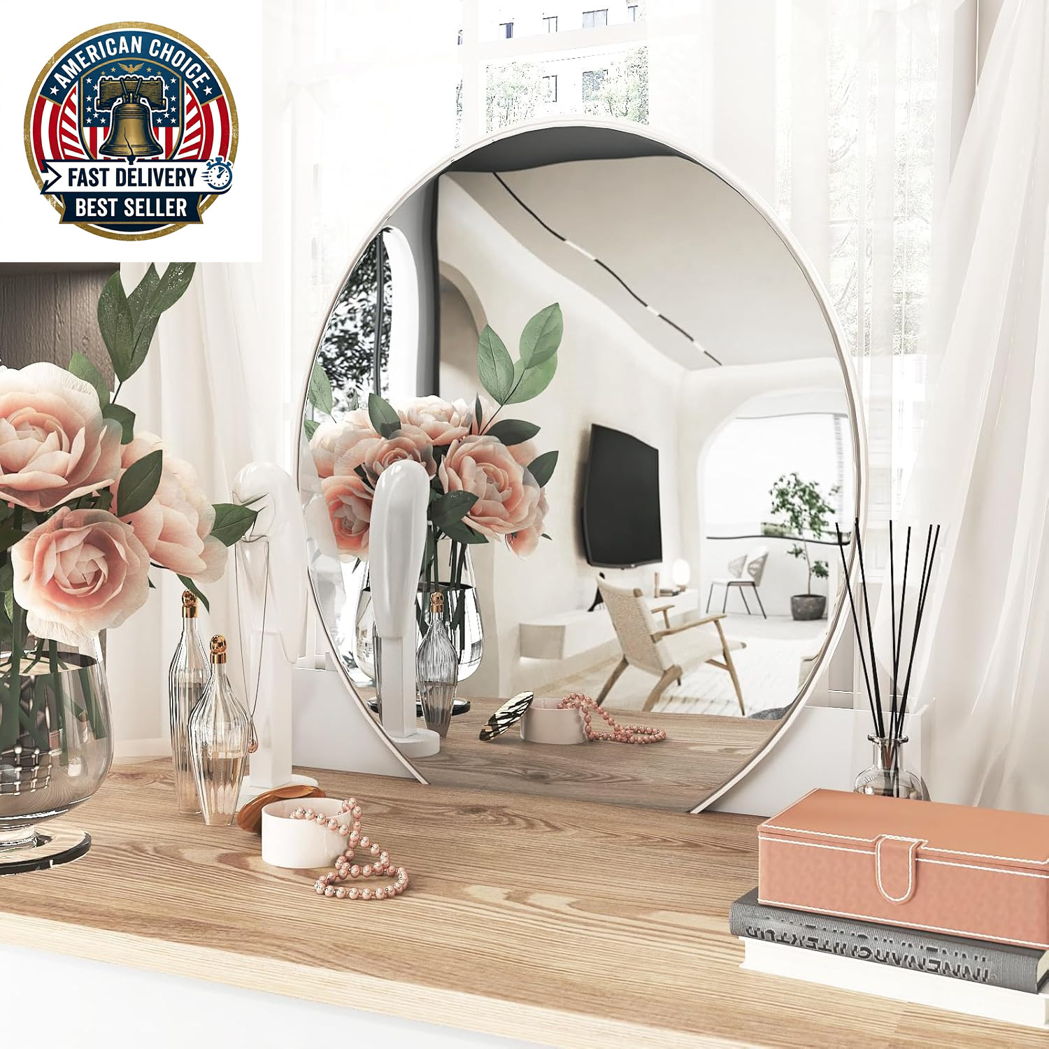 Mirror Stickers for Walls Self Adhesive Mirror Wallpaper Sticker Peel and Stick