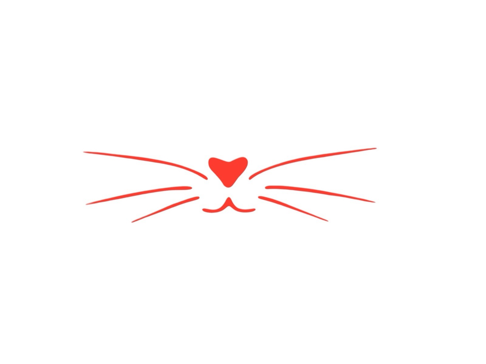 Kitty Whisker Decal for car Windows Laptops most Smooth Surfaces