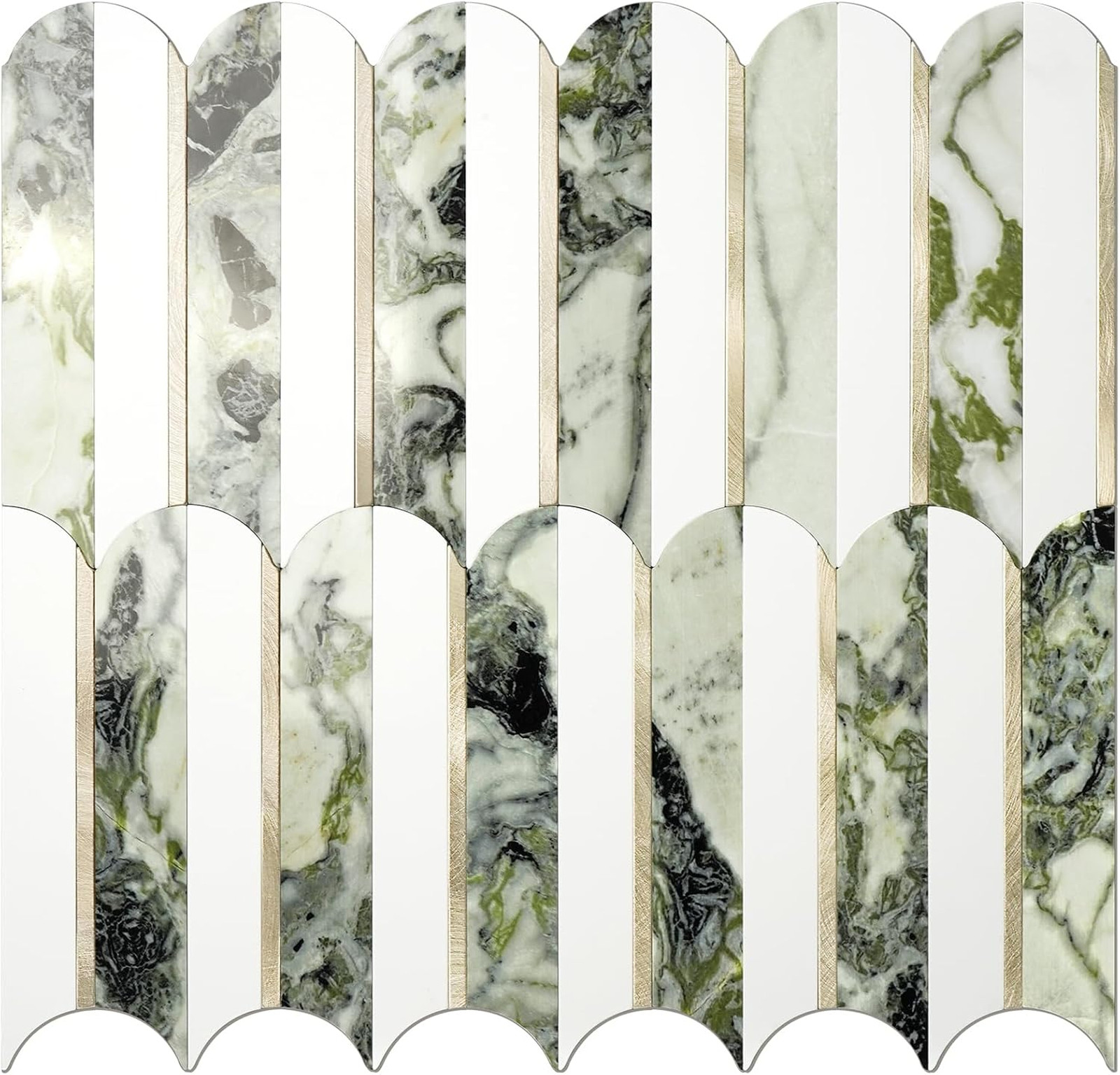 Peel and Stick Backsplash Tiles PVC Seamless Marble Borderless 10 Sheets for