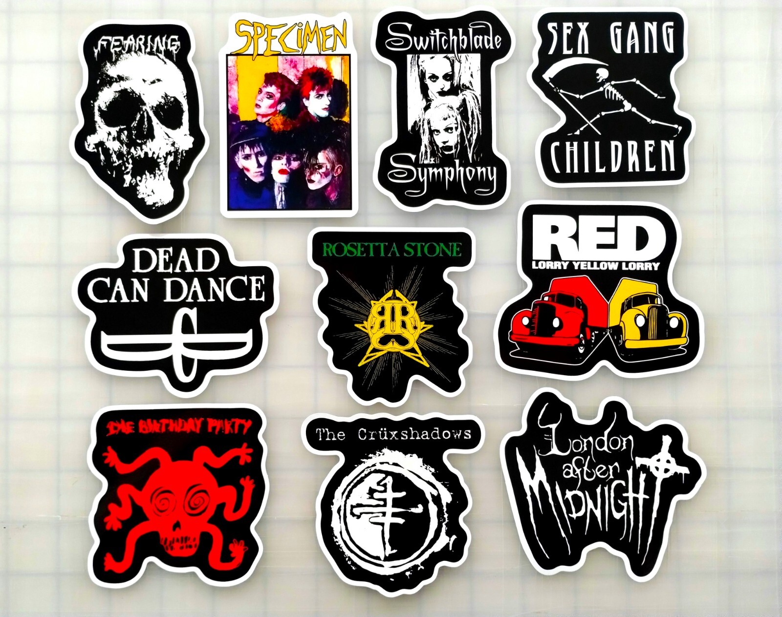 Goth / Gothic Vinyl Sticker Lot (10 Stickers) SET 4