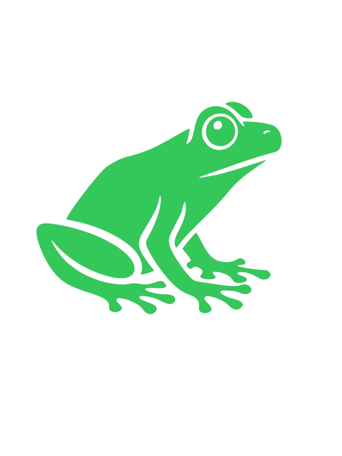Frog design#2 Decal for car Windows Laptops most Smooth Surfaces