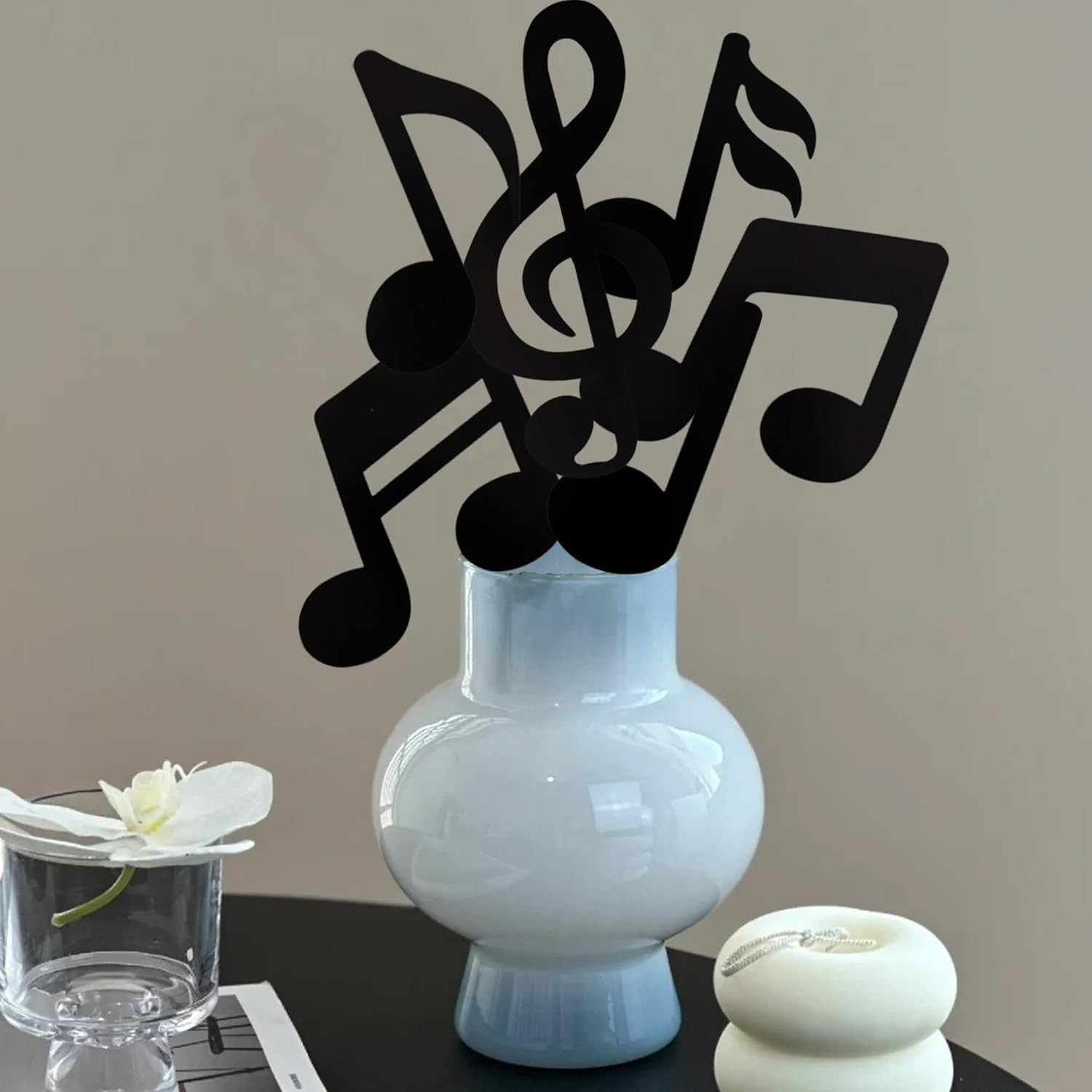 48 Pcs Music Notes Cutouts for Party Music Wall Decor,Double-Side Musical Notes