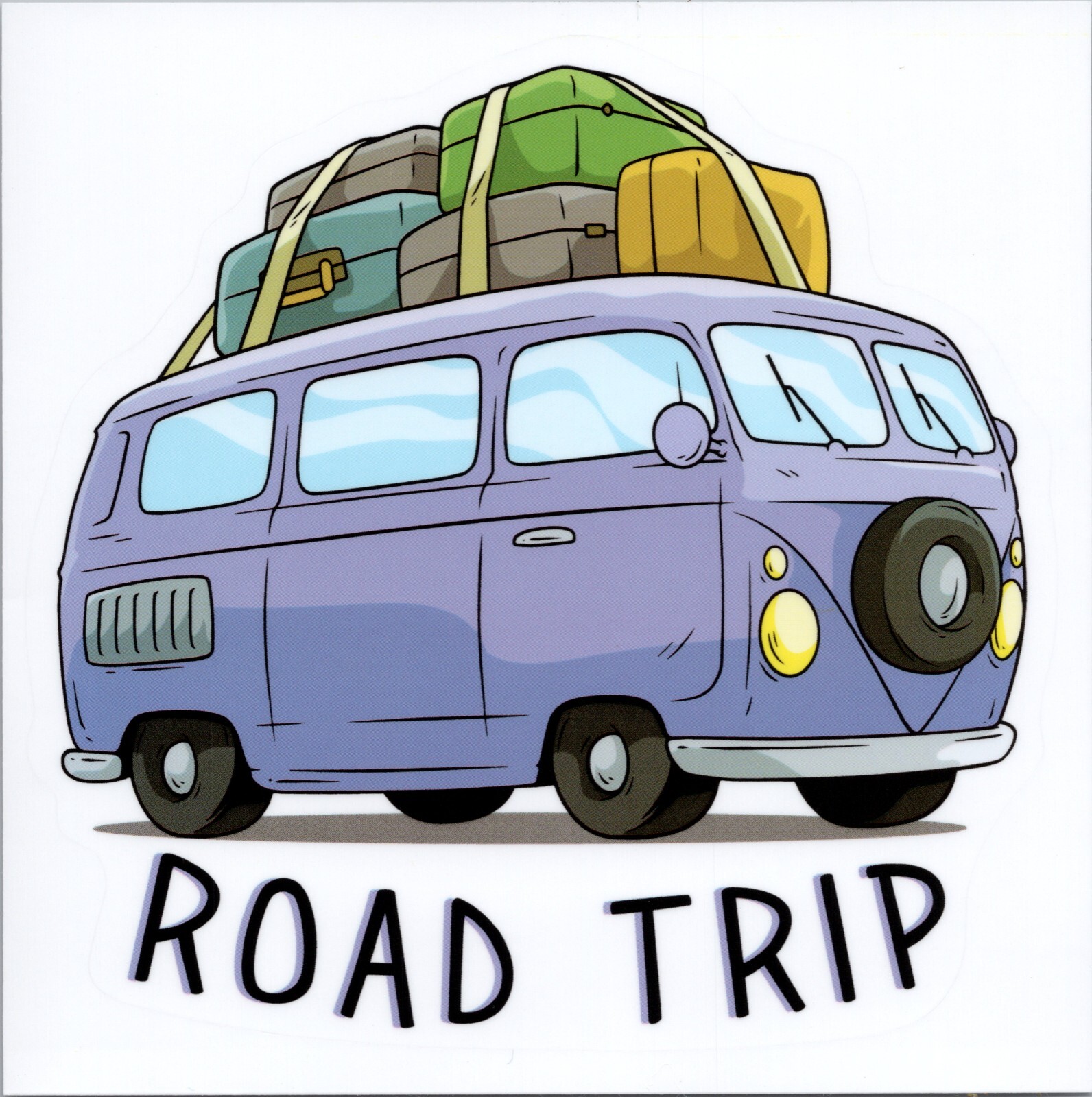 ROADTRIP!!! – Vinyl Sticker – 4.25in x 4.25in