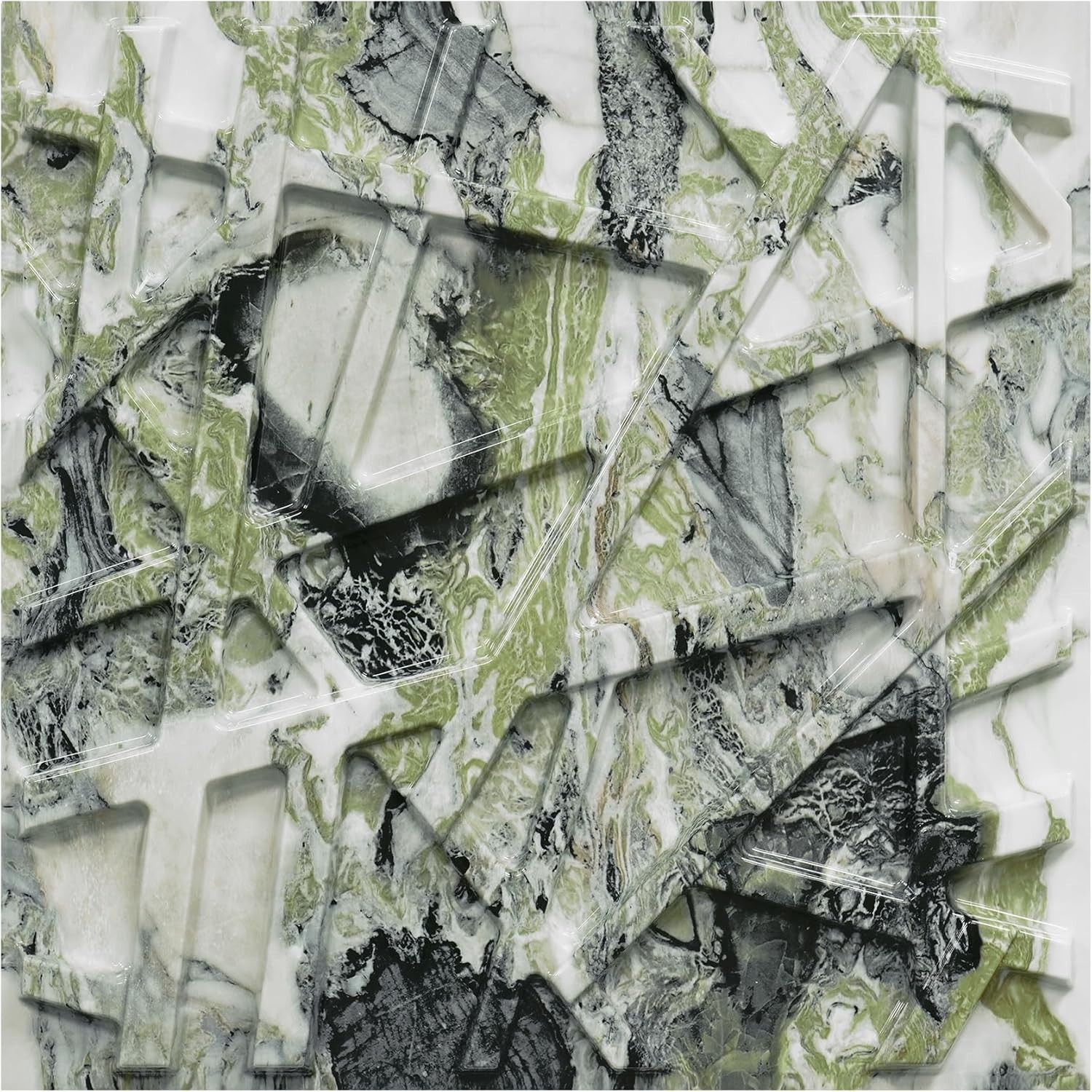 Transform Your Space with 33 Decorative 3D Wall Panels, 12"x12" Marble Style