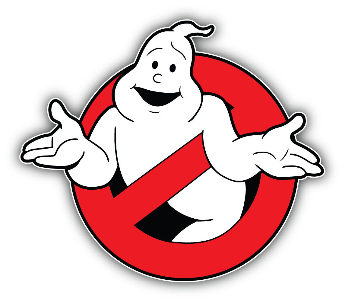 Ghostbusters Cartoon Logo Sticker Bumper Decal – "SIZES"