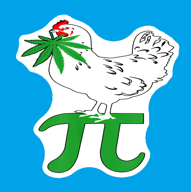 Chicken Pot Pie Weed Decal Weatherproof Stickers UV Safe Durable Added Vinyl Top