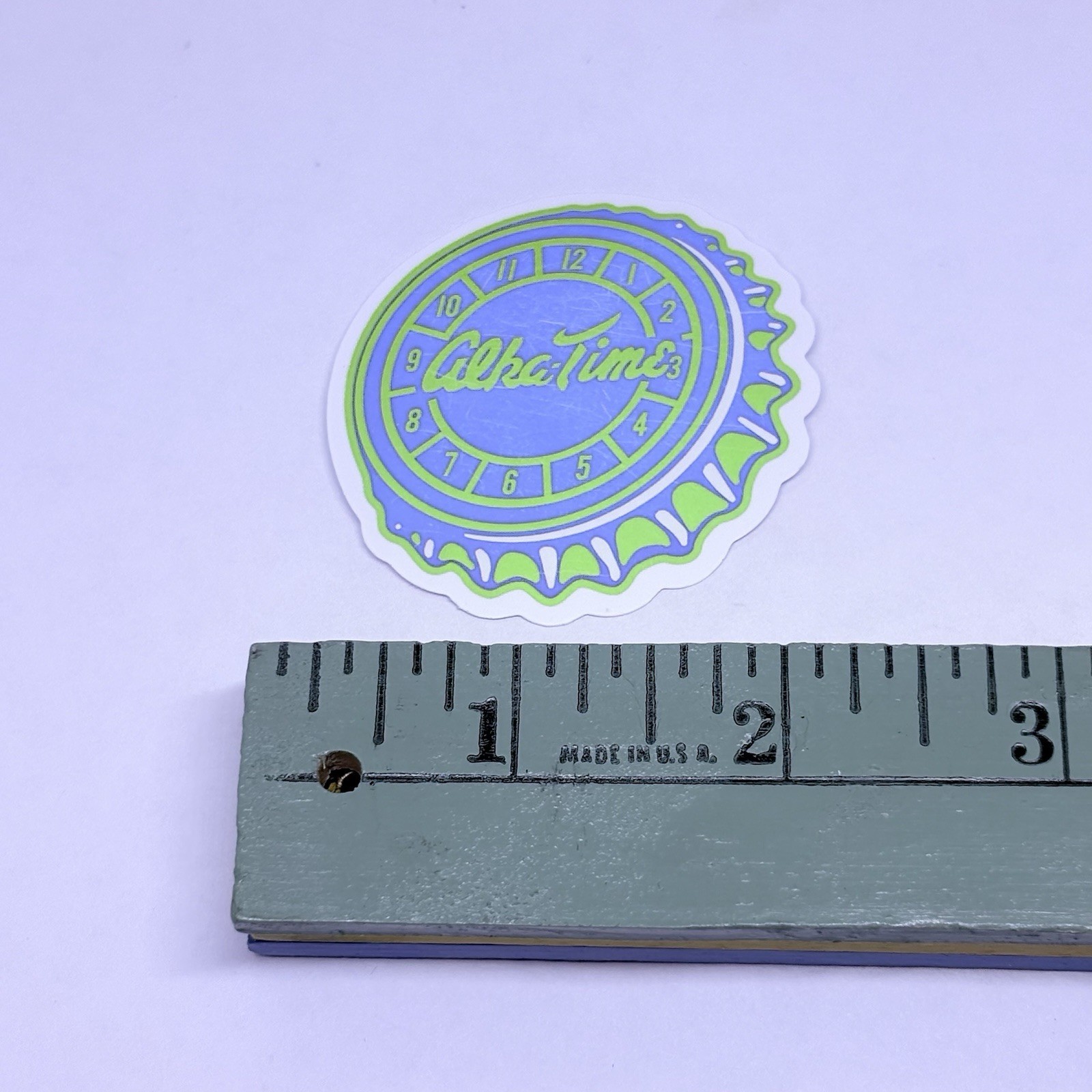 Alka Time Bottle Cap Sticker Decal Vinyl Cool Art Souvenir Journal Wall Tc6