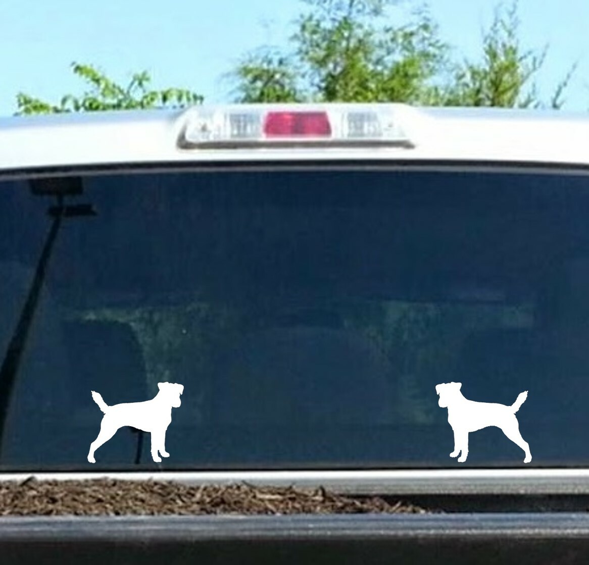 2-Count Jack Russell Terrier Dog Decal Sticker for Car Window BG 647 Pet Gift