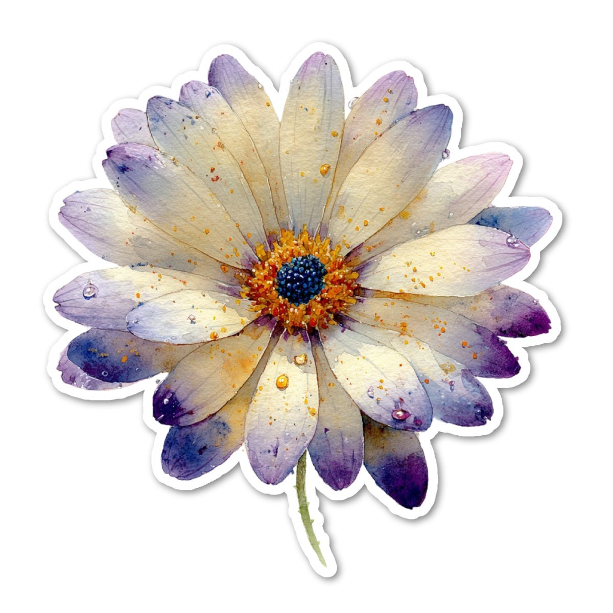 Botanical Flower Vinyl Sticker Waterproof Laptop Water Bottle Phone Floral Art