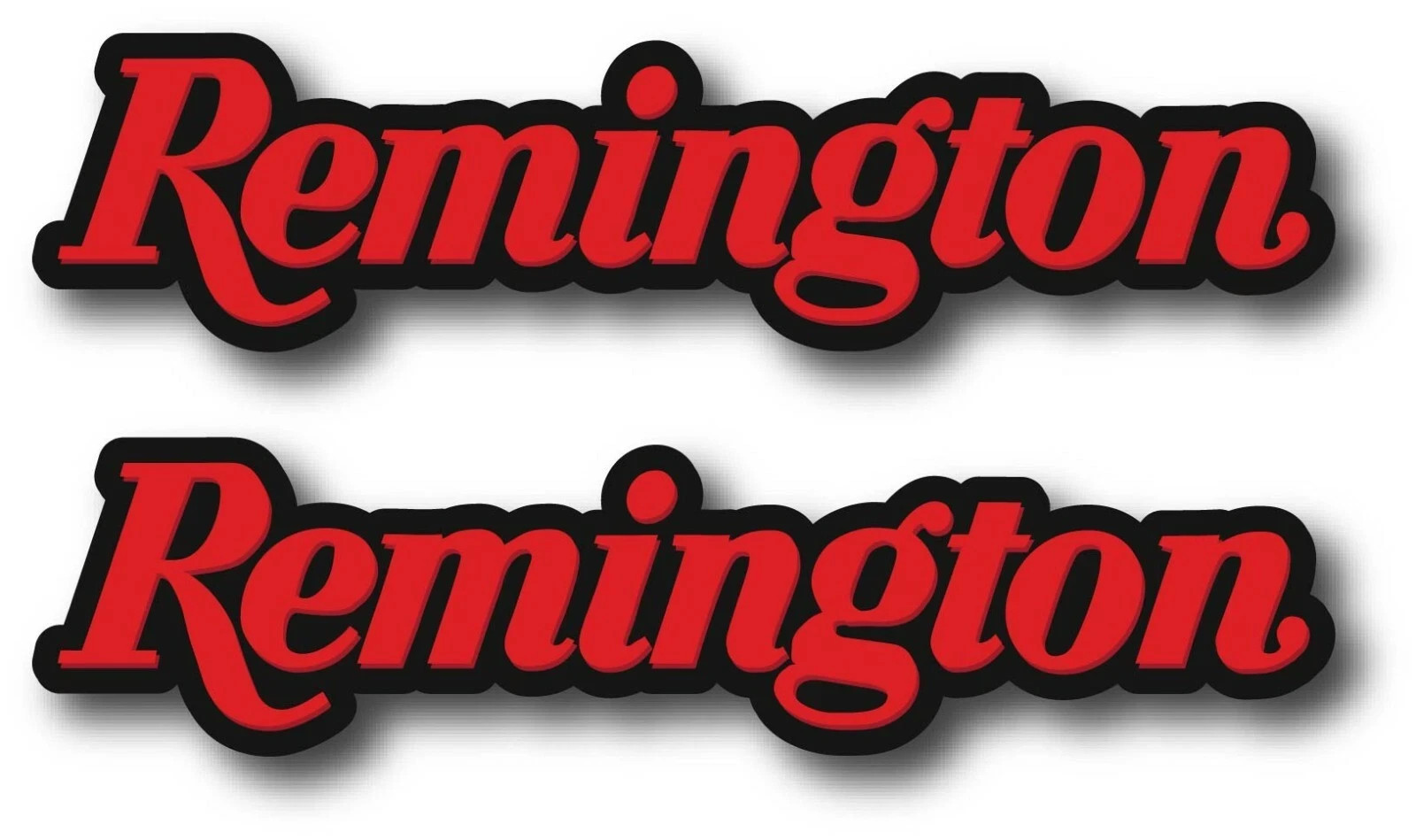 2X REMINGTON DECAL STICKER 3M USA WINDOW CAR FIREARM GUN RIFLE AMMO HUNTING