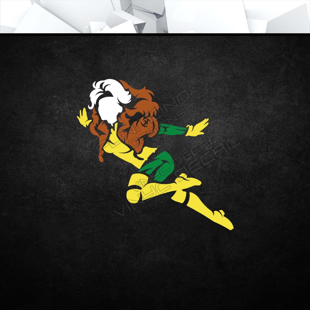 Rogue X-Men Marvel Vinyl Decal Sticker (Comics Car Laptop PC Tower Decor)