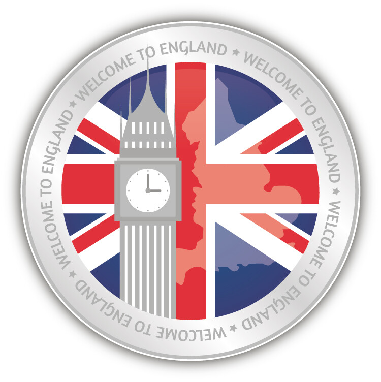 United Kingdom World Flag Welcome Label Car Bumper Sticker Decal