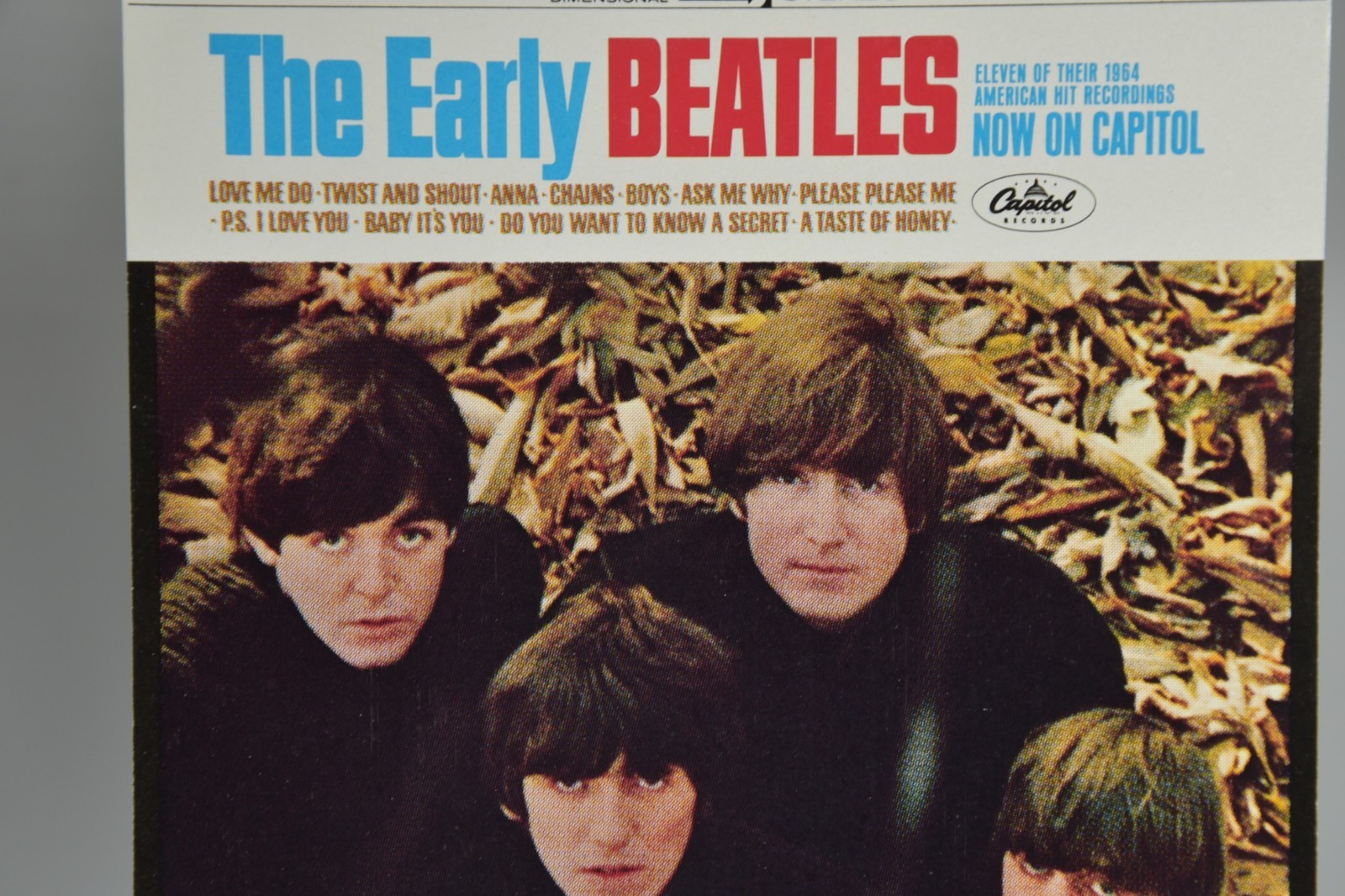 Vintage The Early Beatles Insert Album Art 6" Art Print 45 Record Paper ONLY
