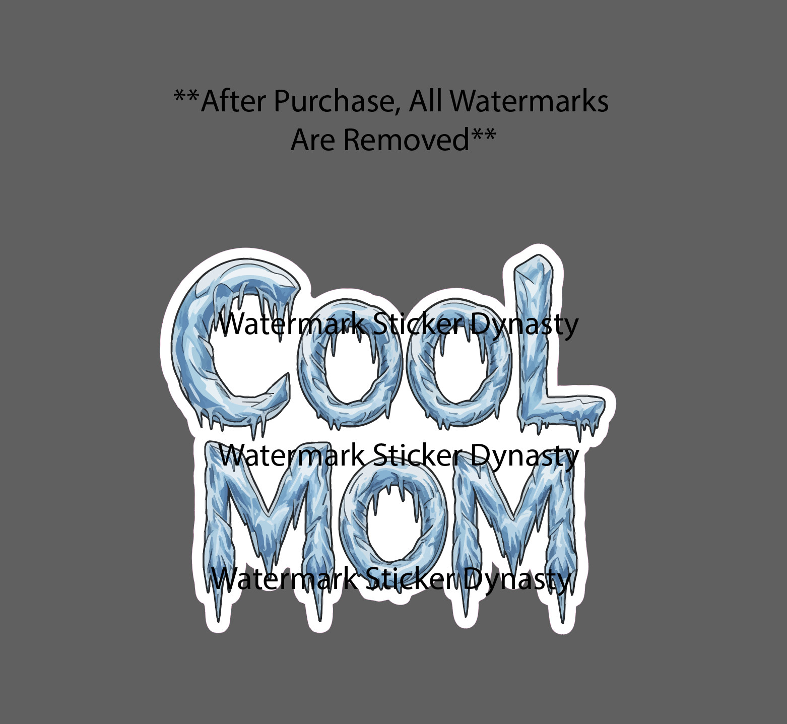 Cool Mom Sticker Waterproof Decal Ice Mother Funny Humor Gift NEW