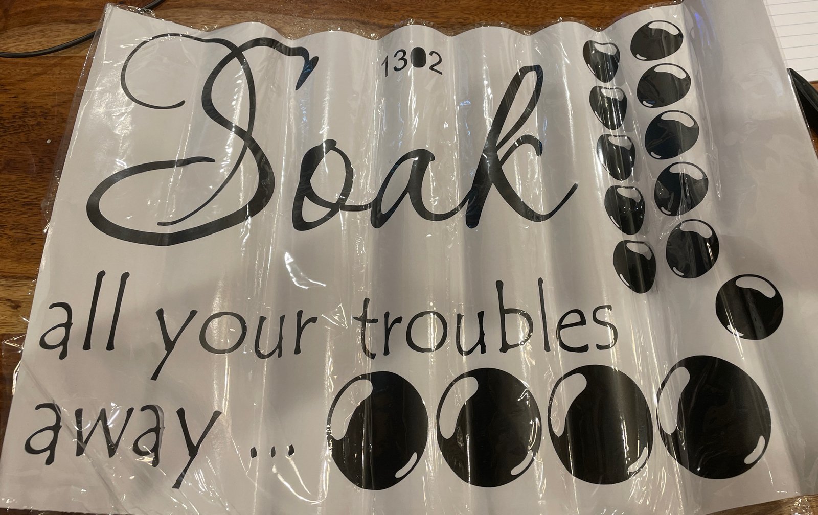 Soak All Your Troubles Away Bath Words Bathroom Vinyl Decor Decal Wall Art