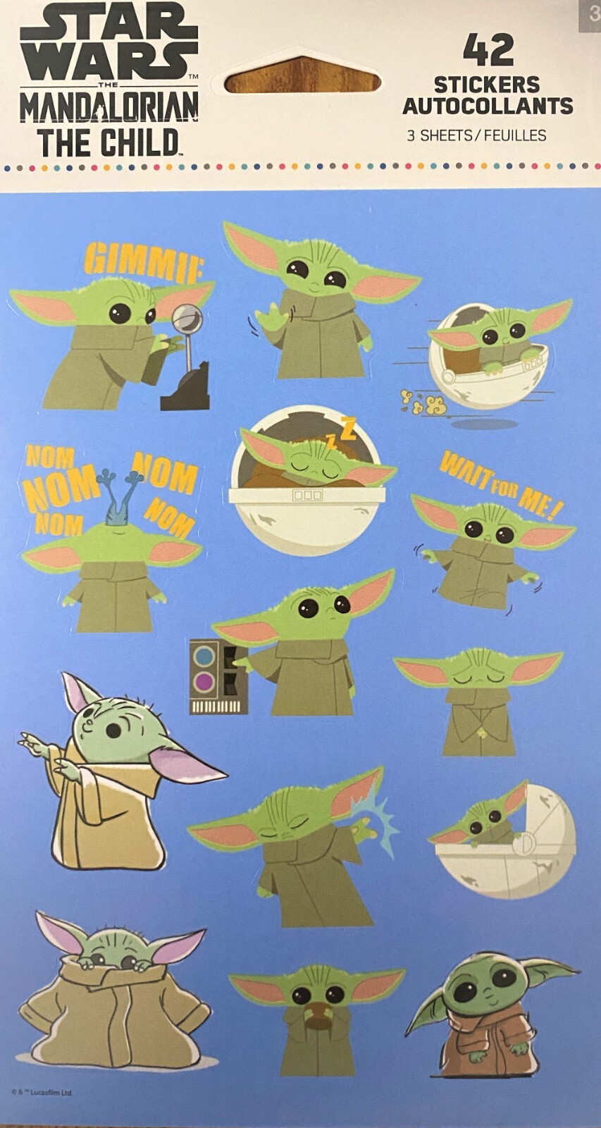 Star Wars Mandalorian stickers New Sealed Free Shipping
