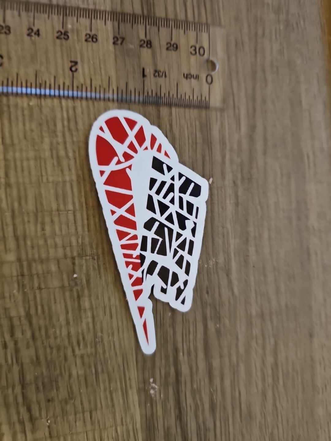 Red/Black Nike Sticker
