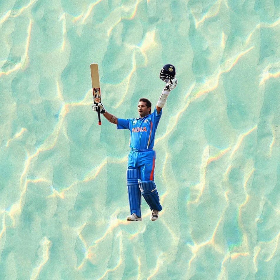 India Cricket star Sachin Tendulkar waterproof vinyl sticker decal – many sizes