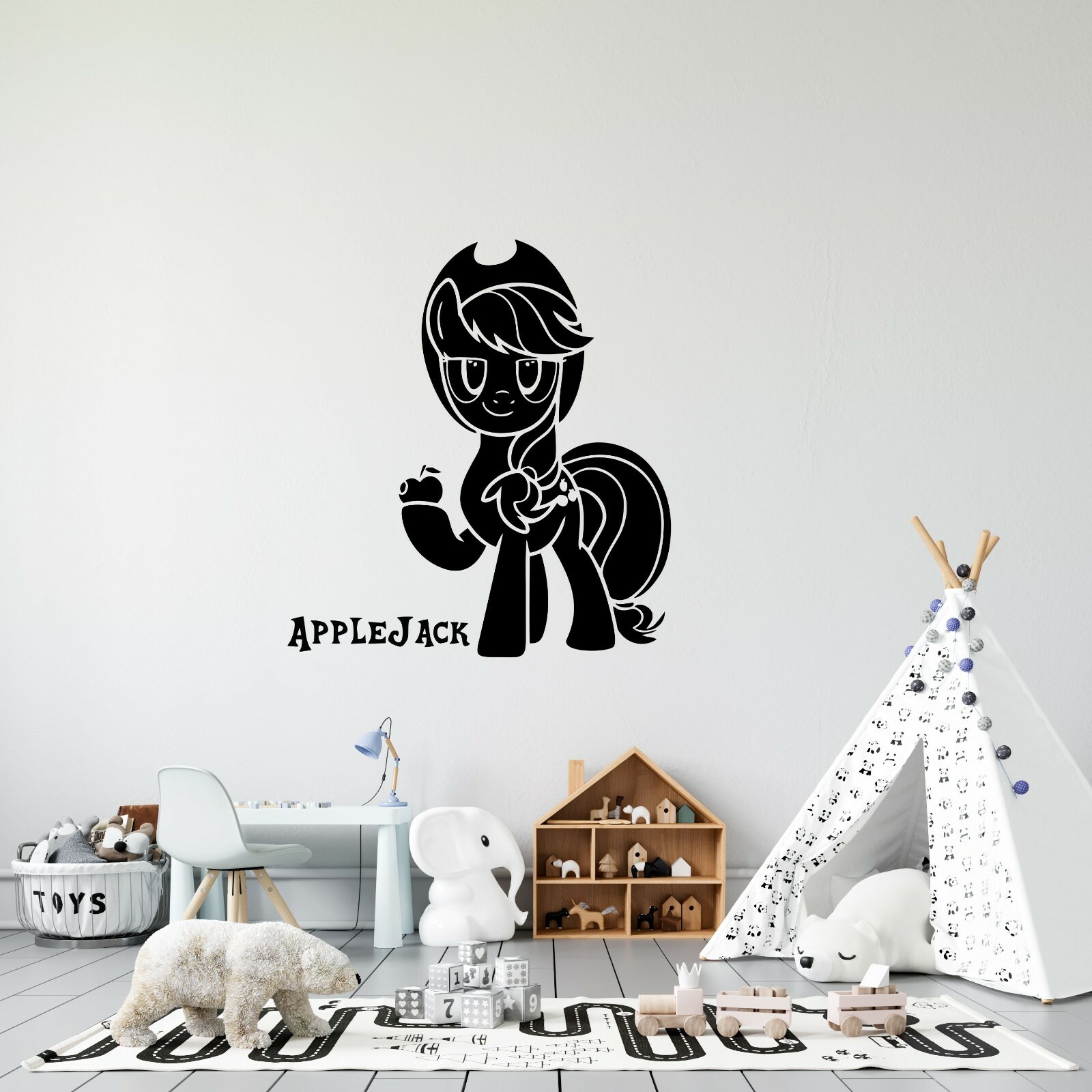 Kids Bedroom Applejack My Little Pony Decoration Vinyl Home Wall Art Decal 20×21