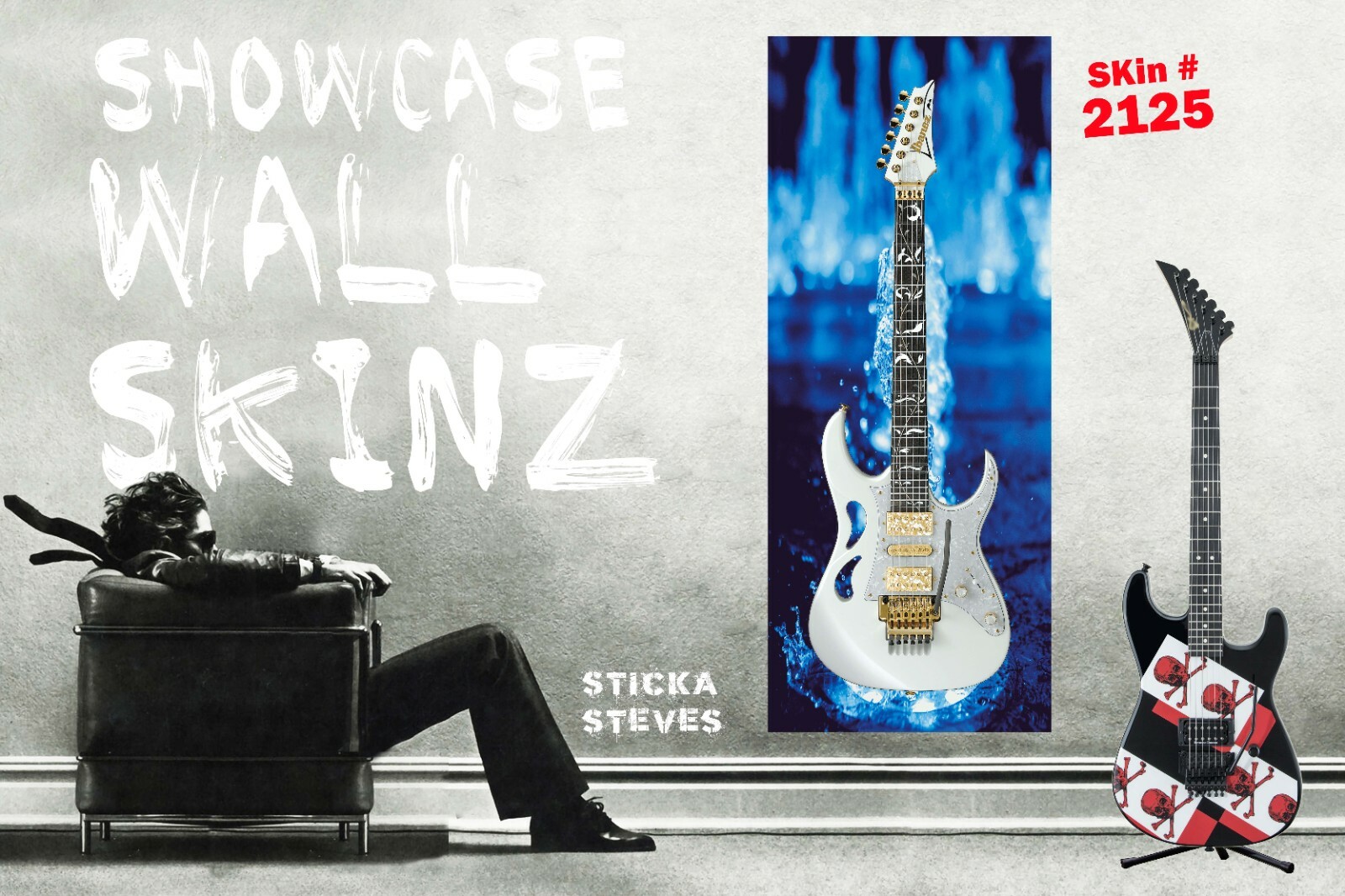 Guitar Skin Axe Wrap Re-skin – Shoes At The Gig 748