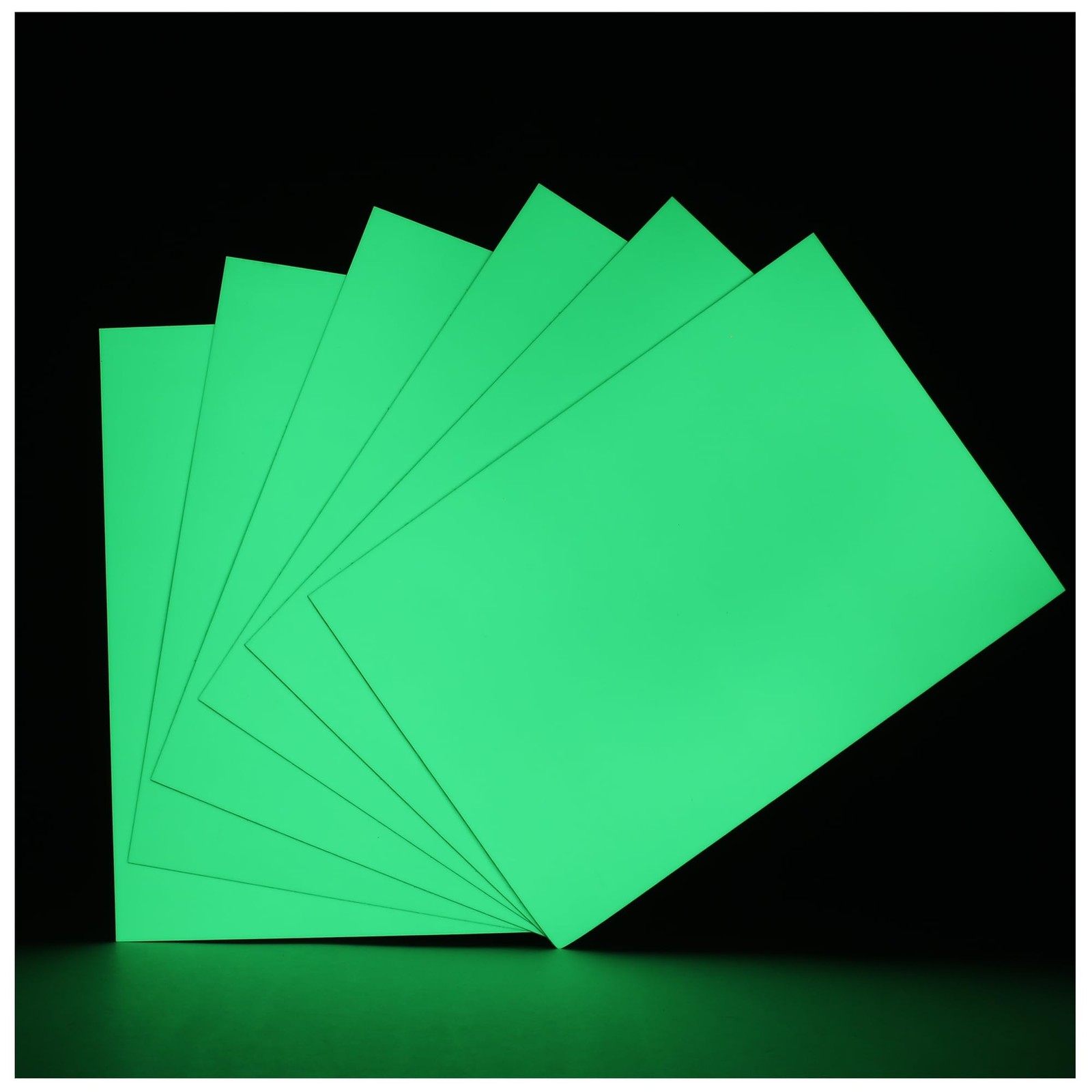 Extra Bright Glow in The Dark (Photoluminescent) Papers, Strong Adhesive, DIY.