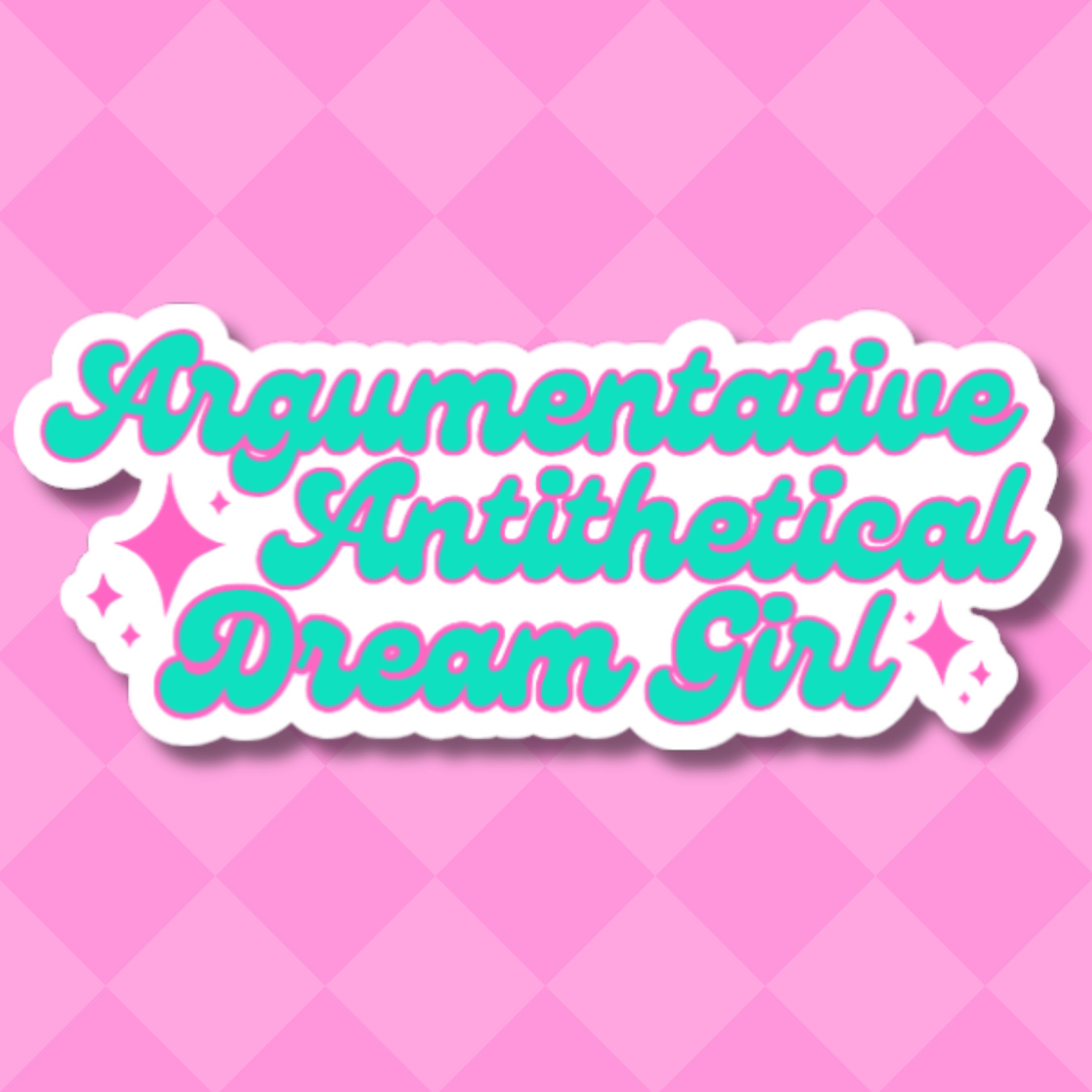 Argumentative Antithetical Dream Girl Waterproof Vinyl Sticker | Swift | TTPD