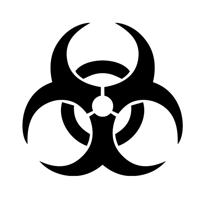 Biohazard Sign Vinyl Decal Sticker Car Truck Window Laptop Symbol Warning Hazard