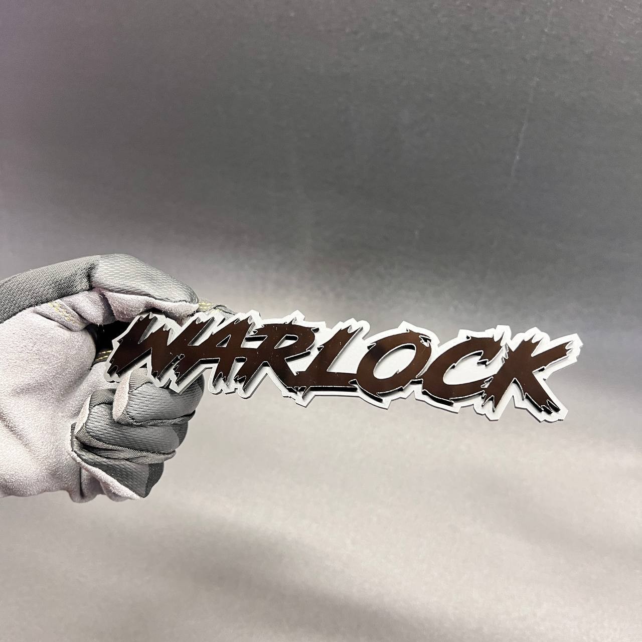 Warlock 3D Car Badge Fender Emblem – Grille Holder Acrylic Car Decal 1PC