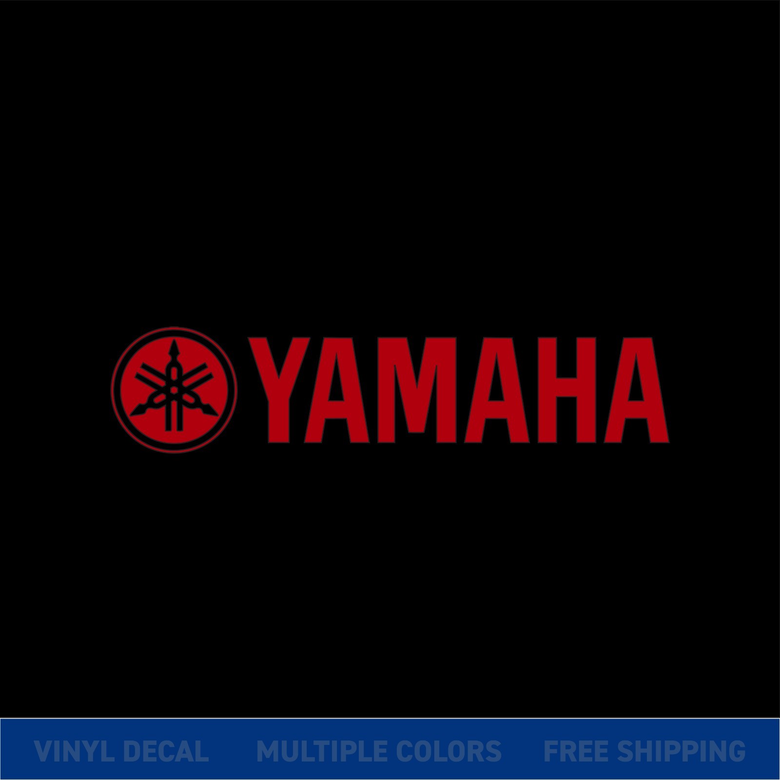 Yamaha Logo Vinyl Decal Sticker | Motorcycle Car Window Bike Graphic | xColors