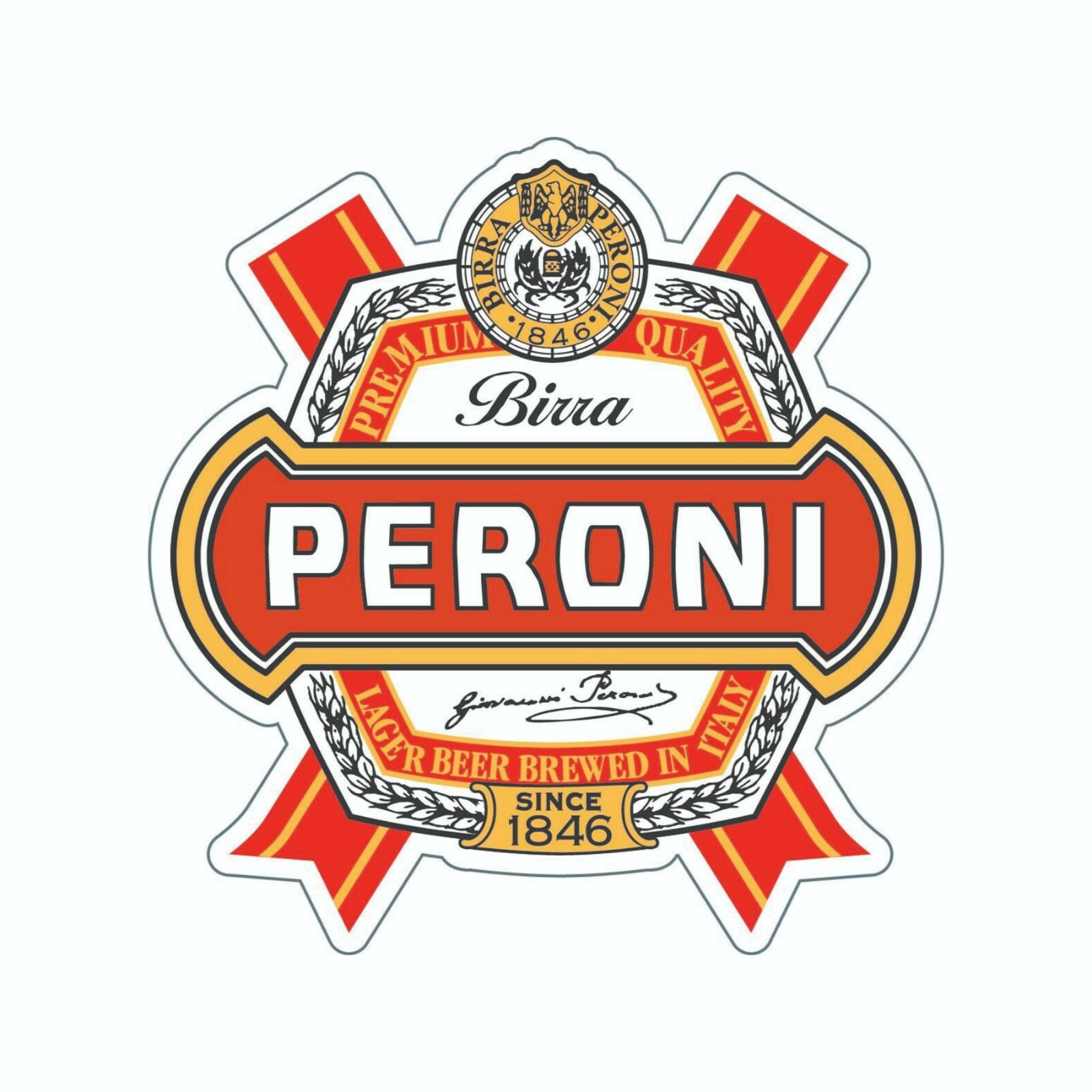 Peroni Beer Decal / Bumper Sticker