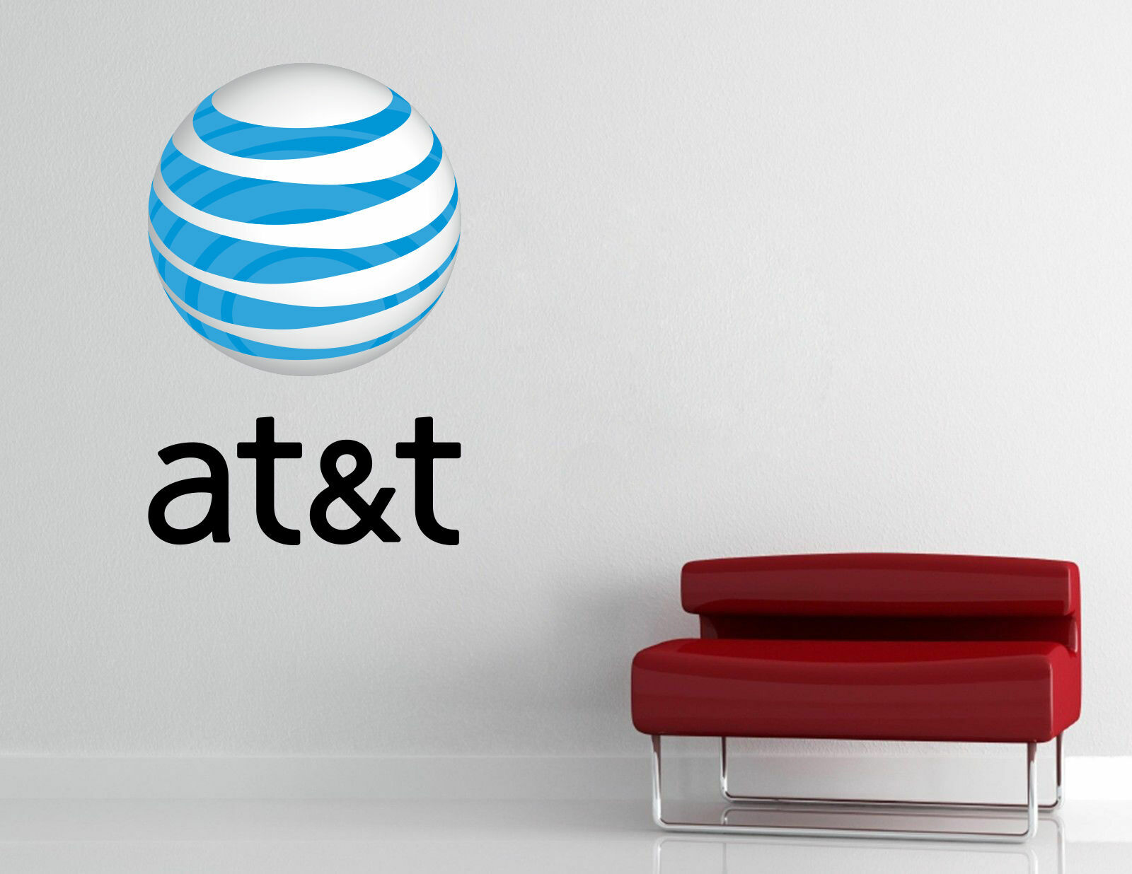 AT&T Logo Wall Decal Vinyl Sticker Art Decor Cellphone Mural Stickers
