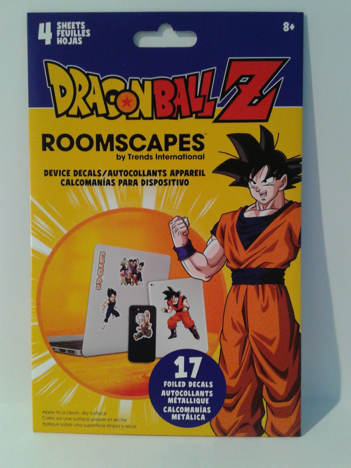 Roomscapes Dragon Ball Z vinyl decal 4 sheets pack (new)