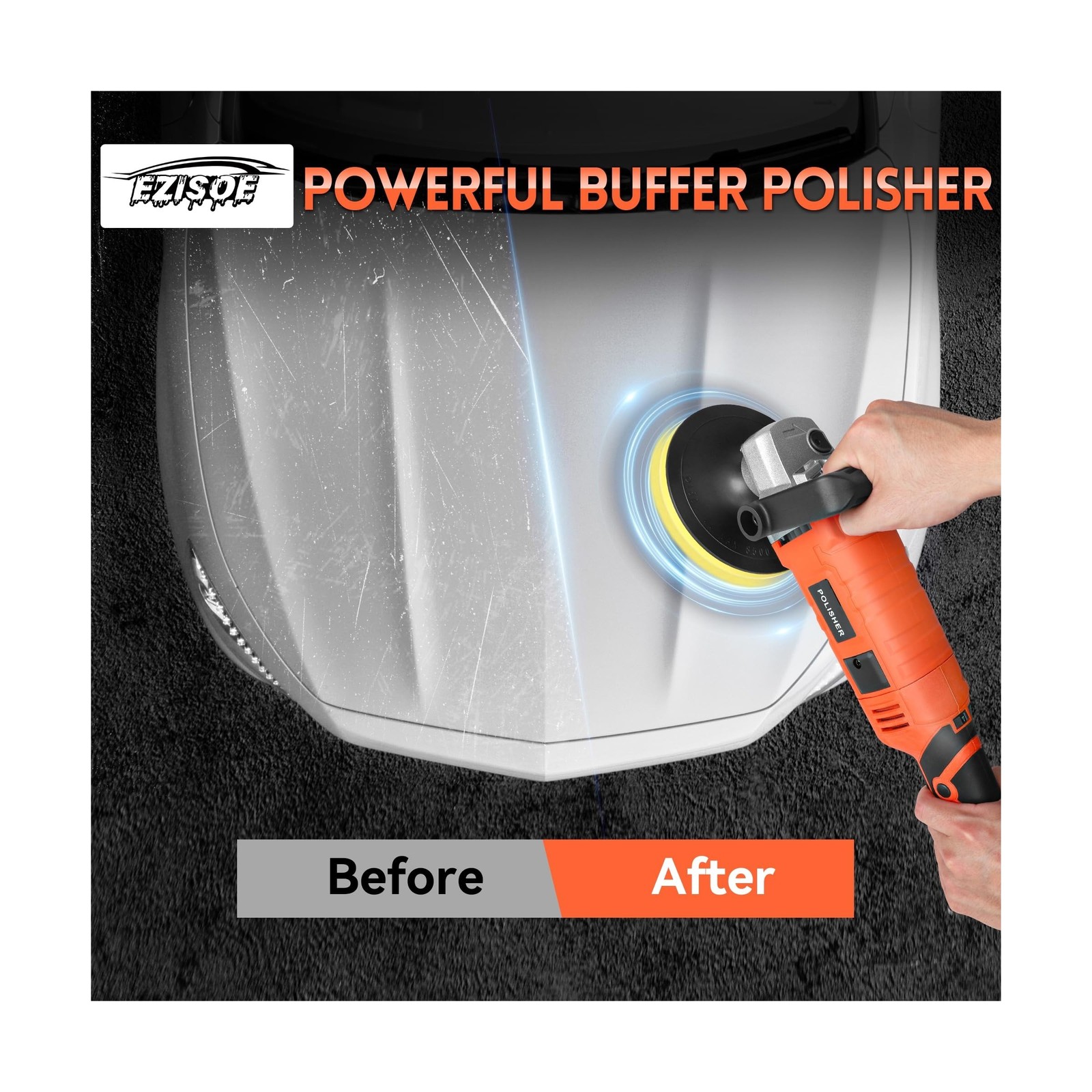 Buffer Polisher, Powerful Buffer Waxer, 7 Variable Speed 1000-3500 RPM,Rotary…