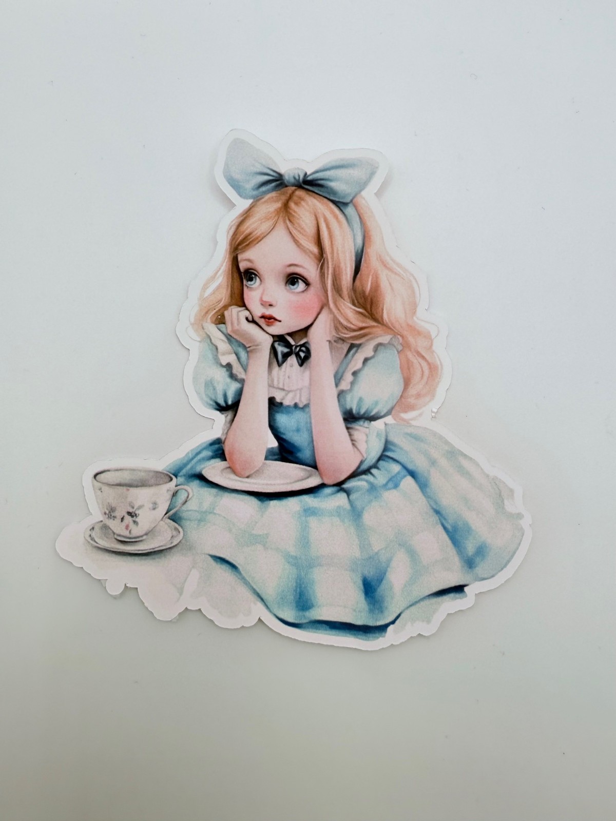 Brand New Alice in Wonderland Alice Sticker 3.75" by 3.5"
