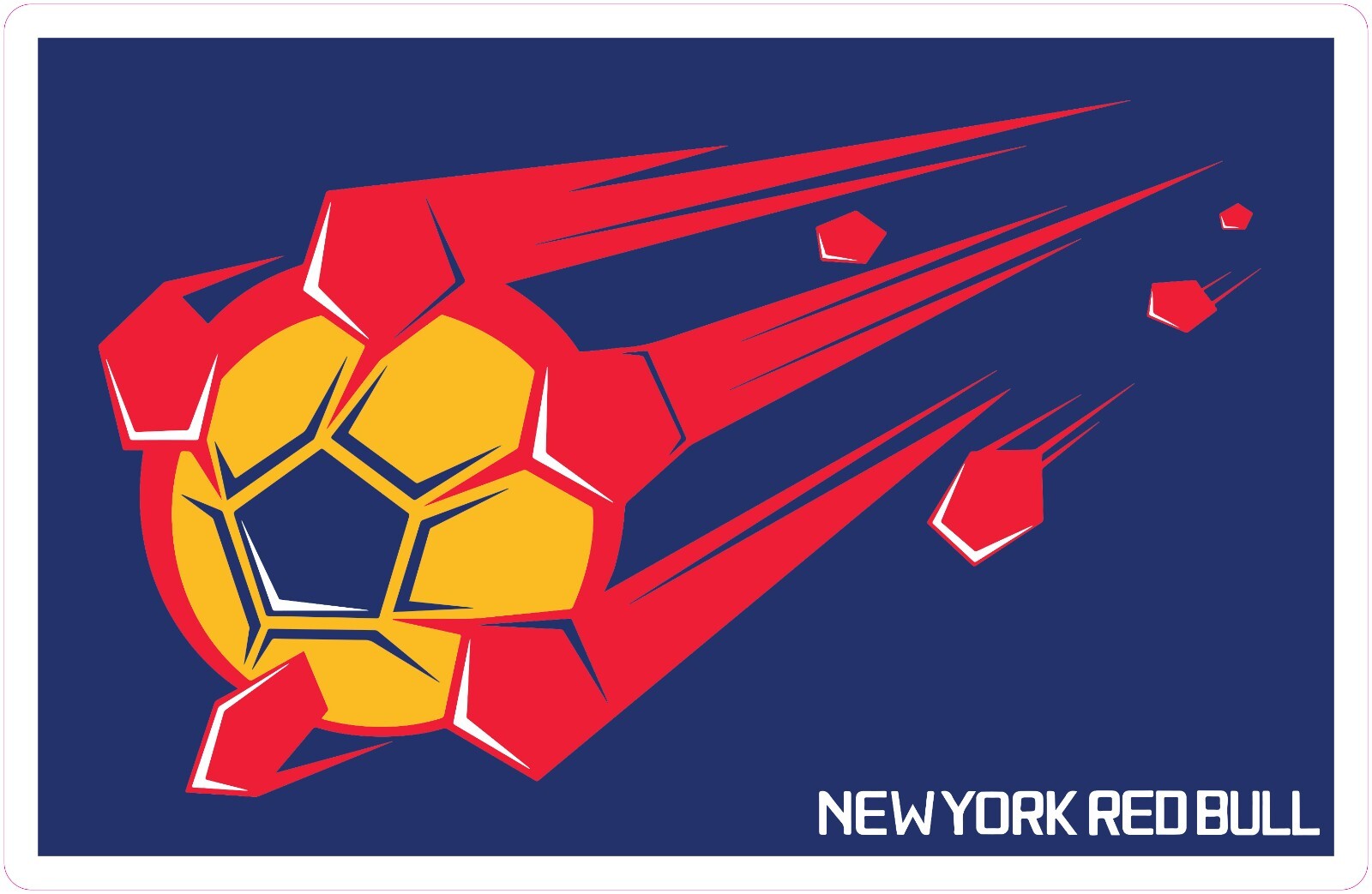 New York Red Bull Soccer Vinyl Decal Sticker Car Truck Bumper Laptop Mug Tumbler