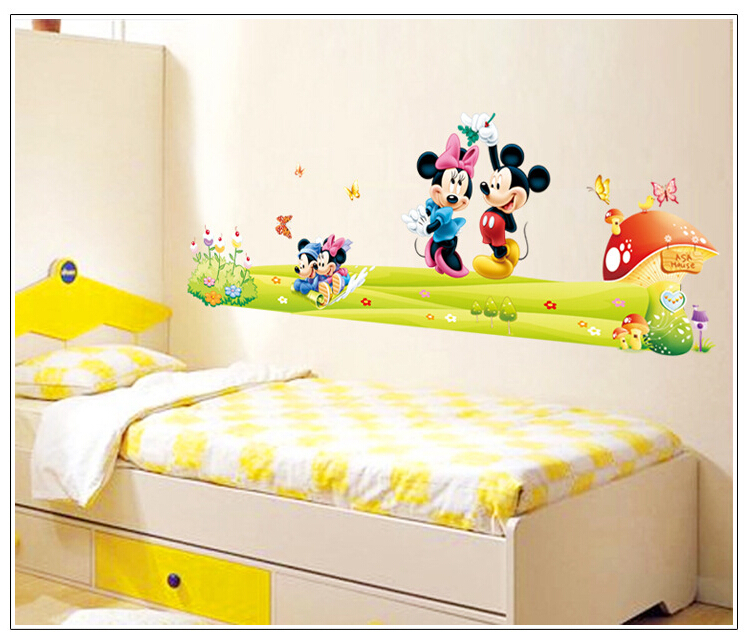 HUGE mickey & minnie mouse Removable Wall Stickers Decal Kids Home Decor