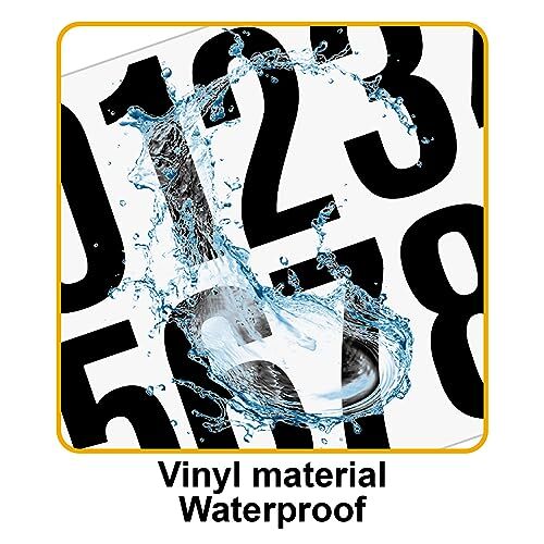 10 Sheets 100 Pcs Vinyl House Numbers for Mailbox, 4 inch Self-Adhesive Blue